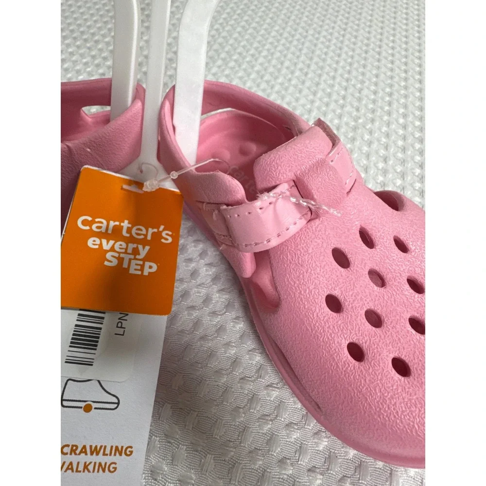 Carter's Water Shoes Toddler Size 6 Every Step Diver-GP Pink NWT